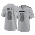 Elroe LV.Raiders #6 A.J. Cole Player Gray Atmosphere Fashion Limited Game Stitched Jerseys