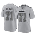 Elroe LV.Raiders #71 DJ Glaze Player Gray Atmosphere Fashion Limited Game Stitched Jerseys