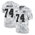 Elroe LV.Raiders #74 Kolton Miller Player Arctic Camo Salute To Service Limited Game Stitched Jerseys