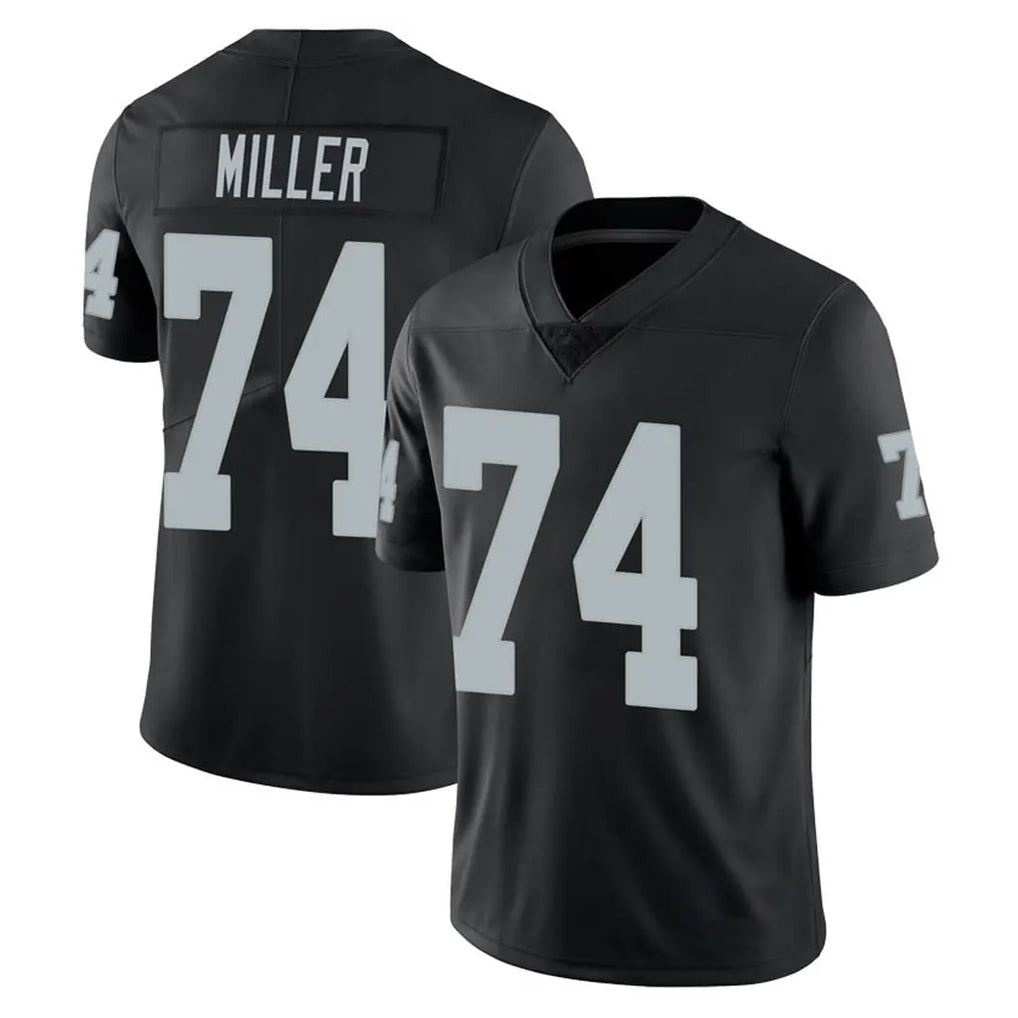 Elroe LV.Raiders #74 Kolton Miller Player Black Limited Vapor Untouchable Home Game Stitched Jerseys