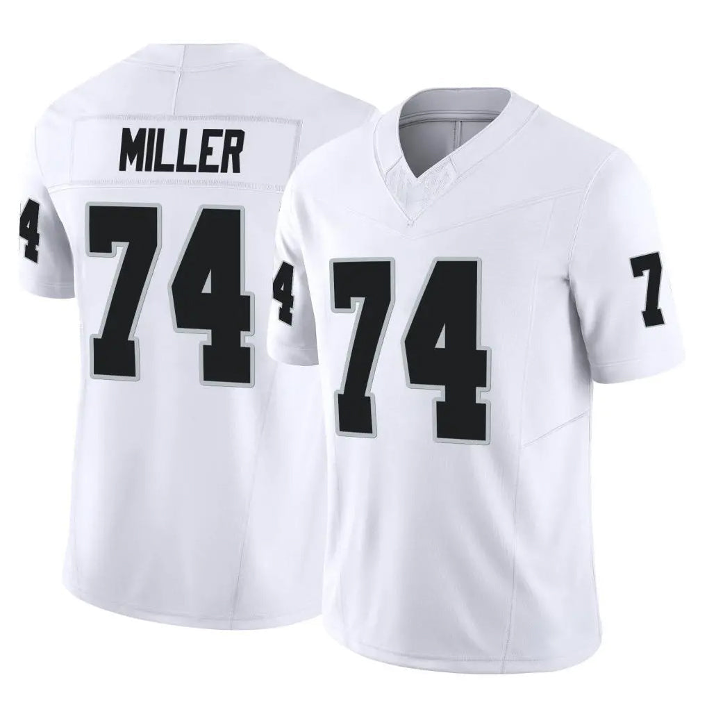Elroe LV.Raiders #74 Kolton Miller Player White Limited Vapor F.U.S.E. Home Game Stitched Jerseys