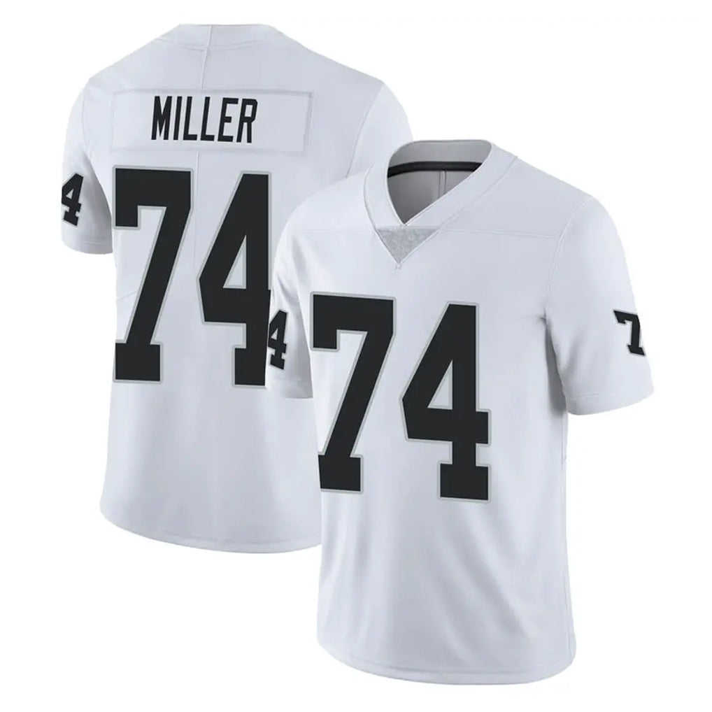 Elroe LV.Raiders #74 Kolton Miller Player White Limited Vapor Untouchable Home Game Stitched Jerseys