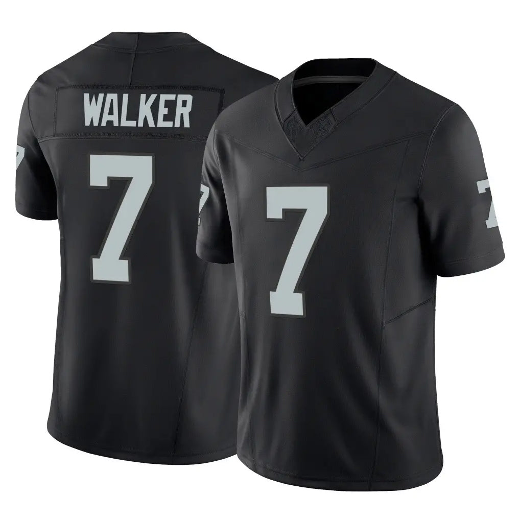Elroe LV.Raiders #7 Quay Walker Player Black Limited Vapor F.U.S.E. Home Game Stitched Jerseys