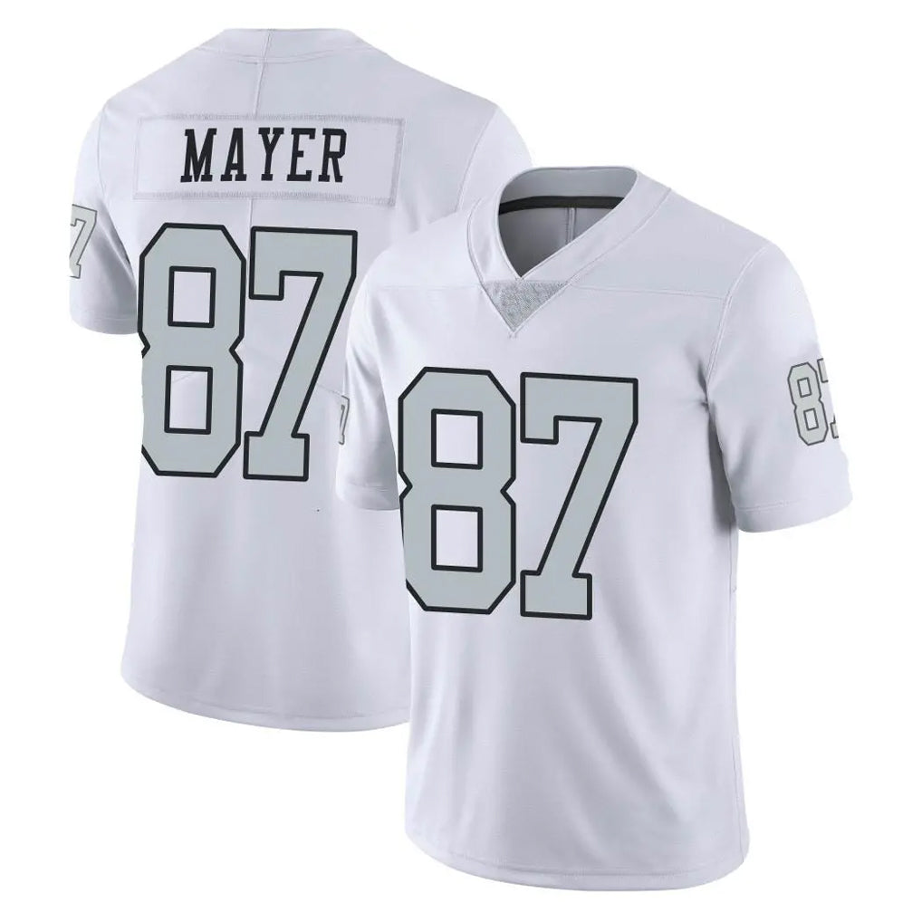 Elroe LV.Raiders #87 Michael Mayer Player White Limited Color Rush Home Game Stitched Jerseys