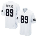 Elroe LV.Raiders #89 Brock Bowers Player White Home Game Stitched Jerseys