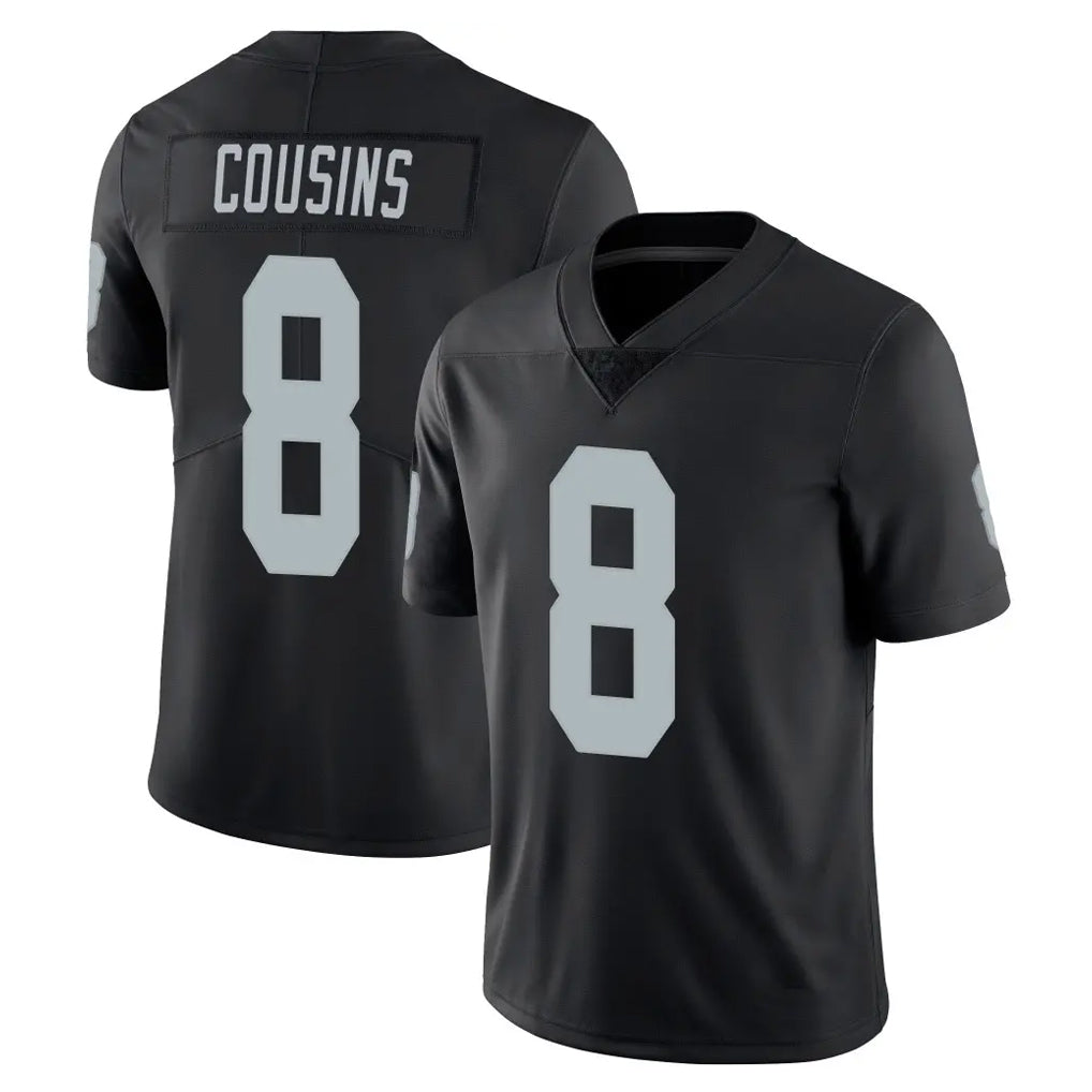 Elroe LV.Raiders #8 Kirk Cousins Player Black Limited Vapor Untouchable Home Game Stitched Jerseys