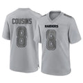 Elroe LV.Raiders #8 Kirk Cousins Player Gray Atmosphere Fashion Limited Game Stitched Jerseys