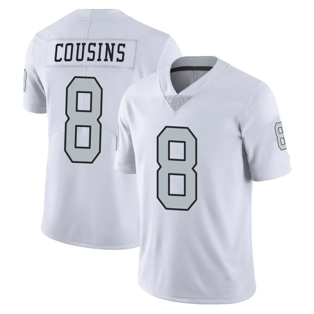 Elroe LV.Raiders #8 Kirk Cousins Player White Limited Color Rush Home Game Stitched Jerseys