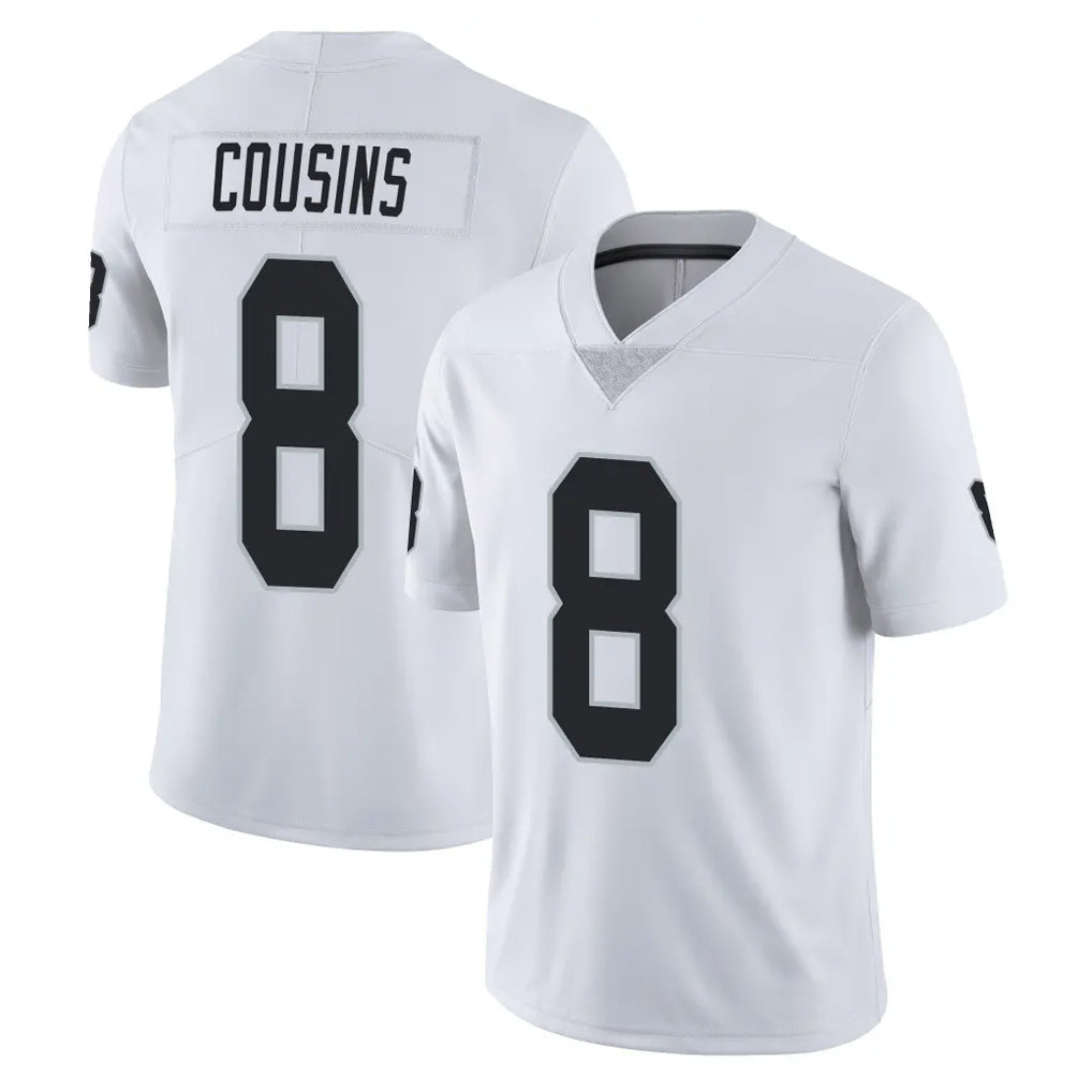Elroe LV.Raiders #8 Kirk Cousins Player White Limited Vapor Untouchable Home Game Stitched Jerseys