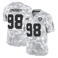 Elroe LV.Raiders #98 Maxx Crosby Player Arctic Camo Salute To Service Limited Game Stitched Jerseys