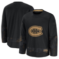 Elroe M.Canadiens Black 2024 Military Appreciation Practice Jerseys