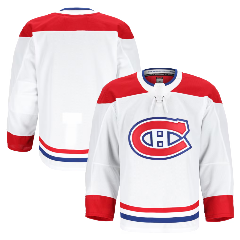 Elroe M.Canadiens White Away Authentic Pro Jerseys