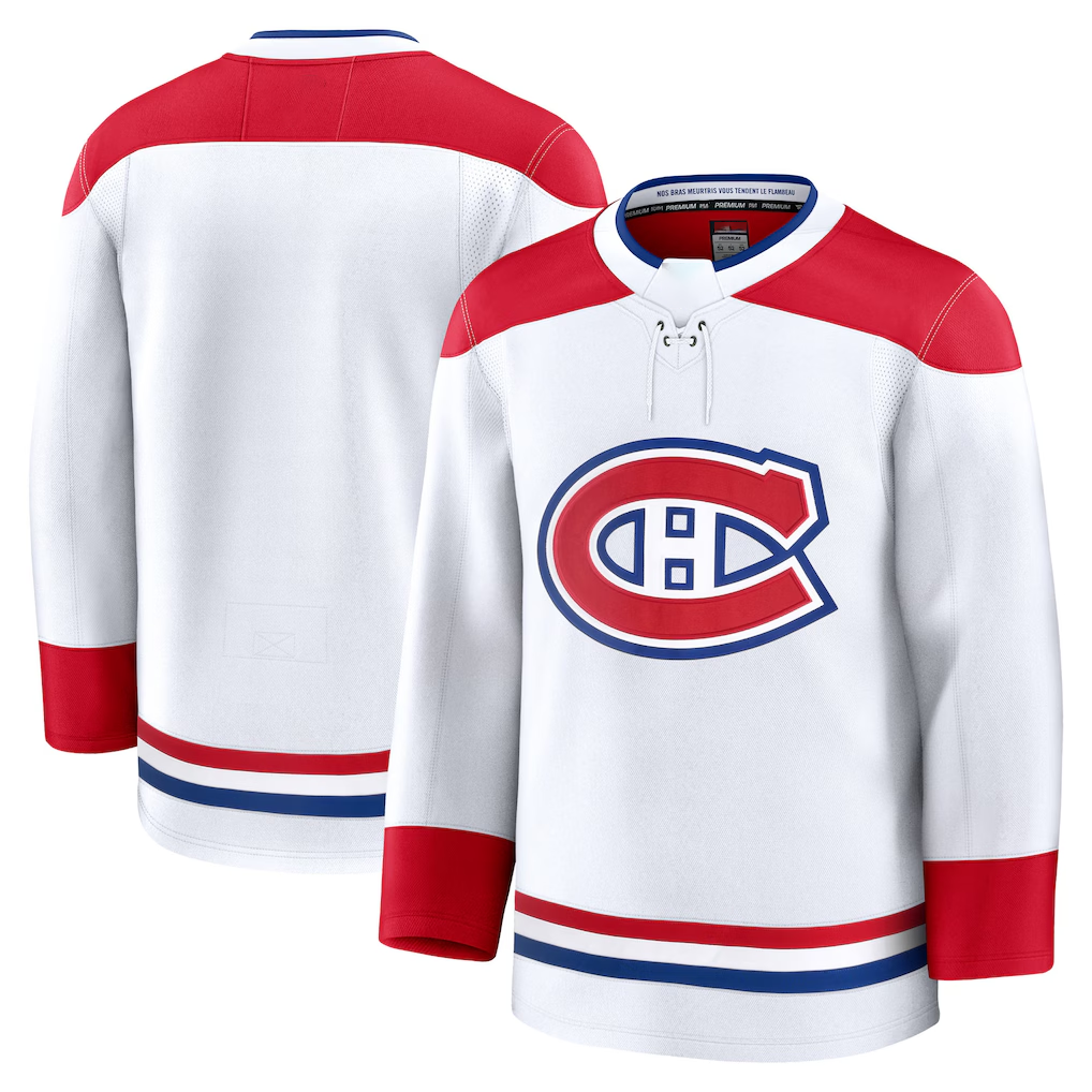 Elroe M.Canadiens White Away Premium Jerseys