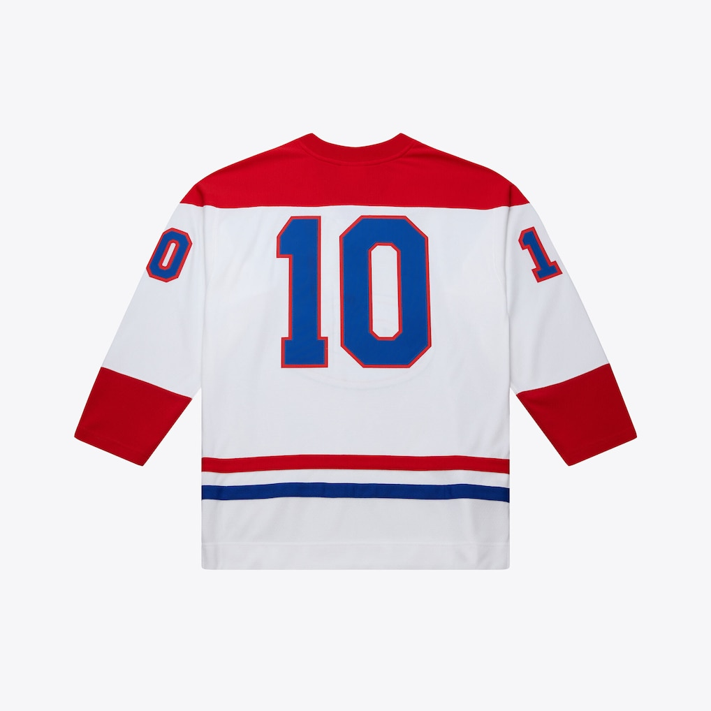 Elroe M.Canadiens #10 Guy Lafleur Mitchell & Ness White 1971 Power Play Jerseys