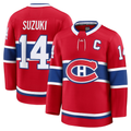 Elroe M.Canadiens #14 Nick Suzuki Red Home Premium Jerseys