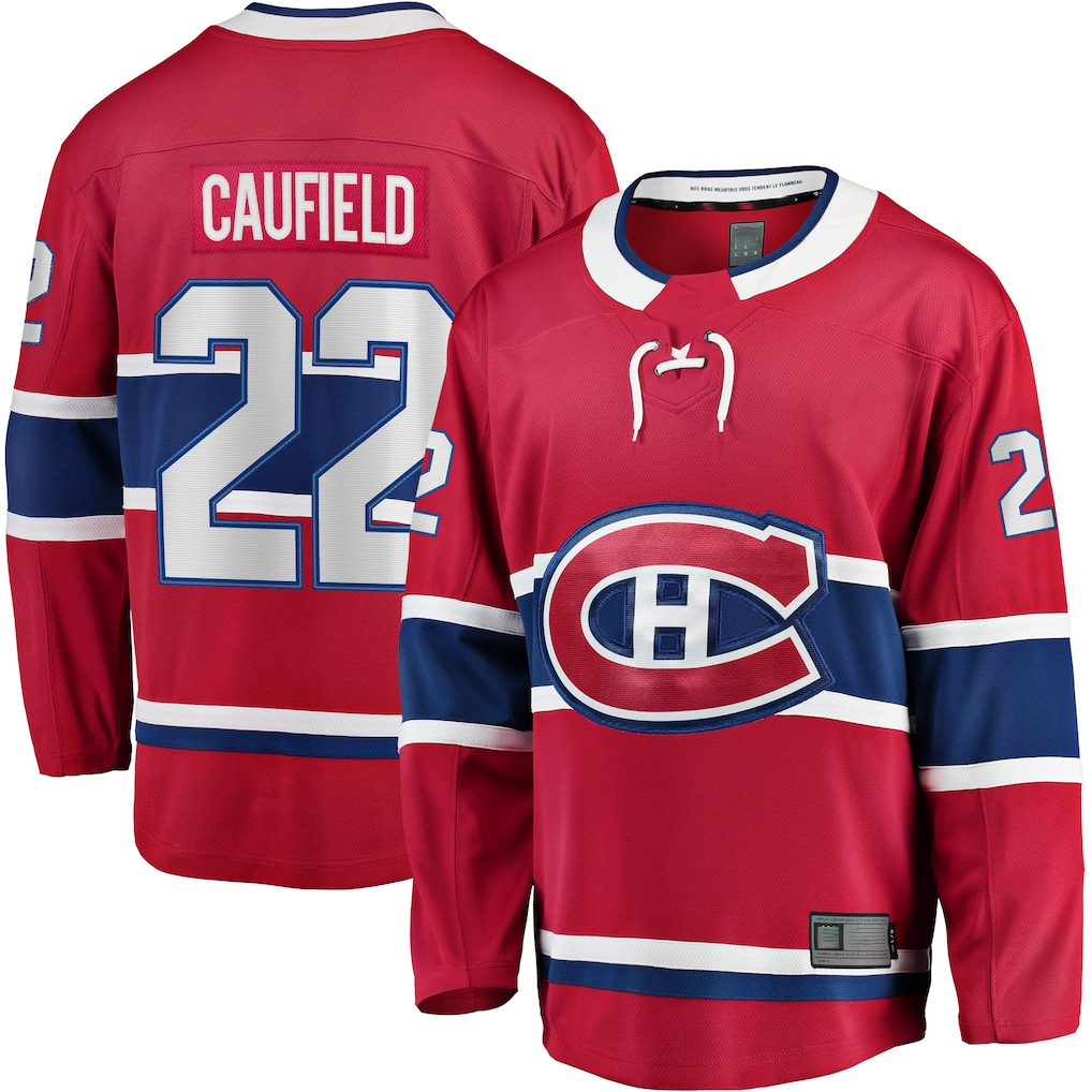Elroe M.Canadiens #22 Cole Caufield Red Home Breakaway Replica Jerseys