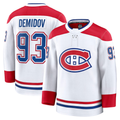 Elroe M.Canadiens #93 Ivan Demidov White Away Premium Jerseys