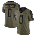 Elroe M.Dolphins #0 Ollie Gordon II Player Olive Salute To Service Limited Game Stitched Jerseys