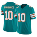 Elroe M.Dolphins #10 Jacob Rodriguez Player Aqua Limited Alternate Vapor F.U.S.E. Home Game Stitched Jerseys
