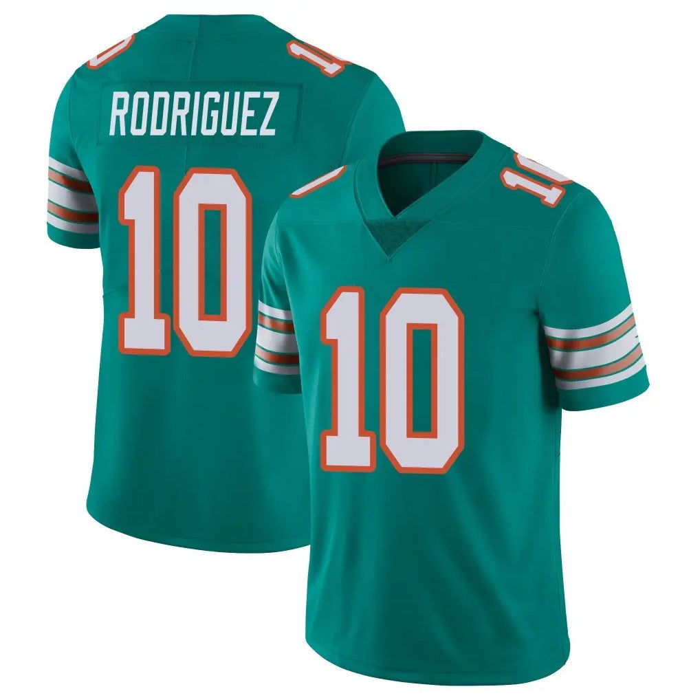 Elroe M.Dolphins #10 Jacob Rodriguez Player Aqua Limited Alternate Vapor Untouchable Home Game Stitched Jerseys