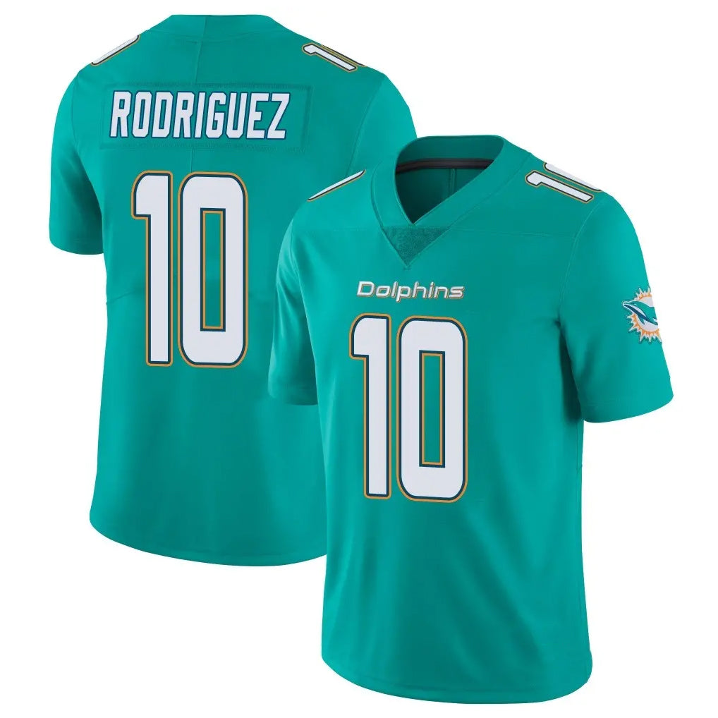 Elroe M.Dolphins #10 Jacob Rodriguez Player Aqua Limited Vapor Untouchable Home Game Stitched Jerseys