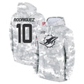 Elroe M.Dolphins #10 Jacob Rodriguez Player Arctic Camo Salute to Service Hoodies Limited Game Stitched Jerseys