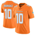 Elroe M.Dolphins #10 Jacob Rodriguez Player Orange Limited Home Game Stitched Jerseys