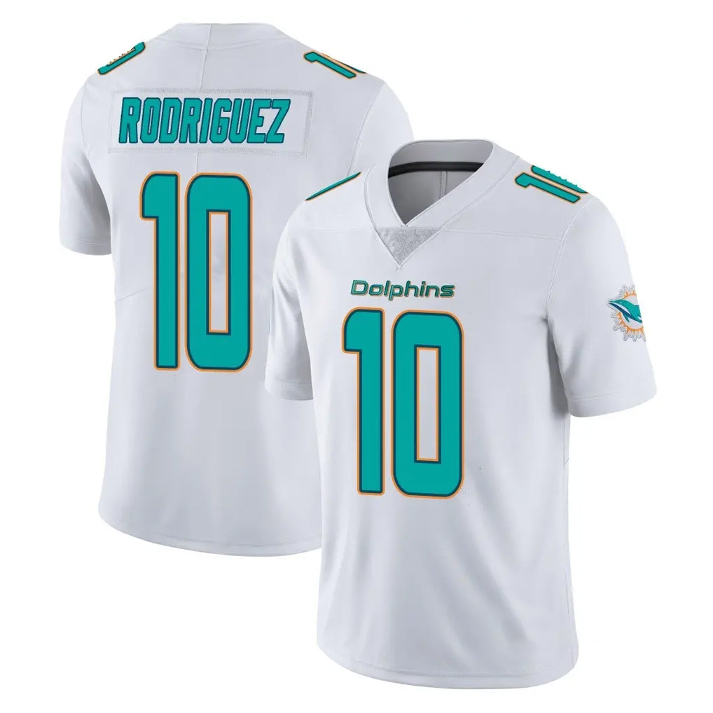 Elroe M.Dolphins #10 Jacob Rodriguez Player White Limited Vapor Untouchable Home Game Stitched Jerseys