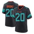 Elroe M.Dolphins #20 Jordyn Brooks Player Black Pitch Rivalries Collection Home Game Stitched Jerseys