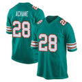 Elroe M.Dolphins #28 De'Von Achane Player Aqua Alternate Home Game Stitched Jerseys
