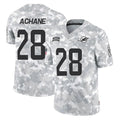 Elroe M.Dolphins #28 De'Von Achane Player Arctic Camo Salute To Service Limited Game Stitched Jerseys