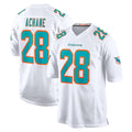 Elroe M.Dolphins #28 De'Von Achane Player White Limited Home Game Stitched Jerseys