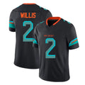 Elroe M.Dolphins #2 Malik Willis Player Black Limited Pitch Rivalries Collection Home Game Stitched Jerseys