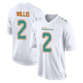Elroe M.Dolphins #2 Malik Willis Player White Fashion Home Game Stitched Jerseys