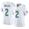 Elroe M.Dolphins #2 Malik Willis Player White Limited Vapor F.U.S.E. Home Game Stitched Jerseys