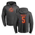 Elroe M.Dolphins #5 Jaylen Wright Player Darkgray Pullover Hoodies Limited Stitched Jerseys