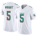 Elroe M.Dolphins #5 Jaylen Wright Player White Limited Vapor F.U.S.E. Home Game Stitched Jerseys