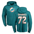 Elroe M.Dolphins #72 Jonah Savaiinaea Player Aqua LOGO Pullover Hoodies Limited Stitched Jerseys