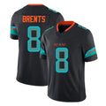 Elroe M.Dolphins #8 JuJu Brents Player Black Limited Pitch Rivalries Collection Home Game Stitched Jerseys