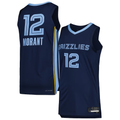 Elroe M.Grizzlies #12 Ja Morant Navy Authentic Stitched Jerseys- Icon Edition