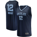 Elroe M.Grizzlies #12 Ja Morant Navy Fast Break Replica Stitched Jerseys- Icon Edition