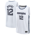 Elroe M.Grizzlies #12 Ja Morant White 2025-2026 City Edition Fast Break Stitched Jerseys