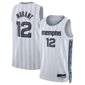 Elroe M.Grizzlies #12 Ja Morant White 2025-2026 Swingman Stitched Jerseys- City Edition