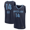 Elroe M.Grizzlies #14 Zach Edey Navy Draft Fast Break Player Stitched Jerseys- Icon Edition