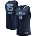 Elroe M.Grizzlies #15 Brandon Clarke Navy Fast Break Replica Stitched Jerseys- Icon Edition