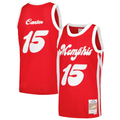 Elroe M.Grizzlies #15 Vince Carter Mitchell & Ness Red 2015-2016 Hardwood Classics Swingman Stitched Jerseys