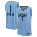 Elroe M.Grizzlies #1 Scotty Pippen Jr. Light Blue Fast Break Replica Player Stitched Jerseys- Statement Edition
