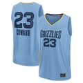 Elroe M.Grizzlies #23 Cedric Coward Light Blue Fast Break Replica Player Stitched Jerseys- Statement Edition
