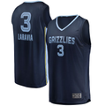 Elroe M.Grizzlies #3 Jake LaRavia Navy Fast Break Replica Player Stitched Jerseys- Icon Edition