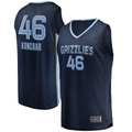 Elroe M.Grizzlies #46 John Konchar Navy Fast Break Replica Stitched Jerseys- Icon Edition